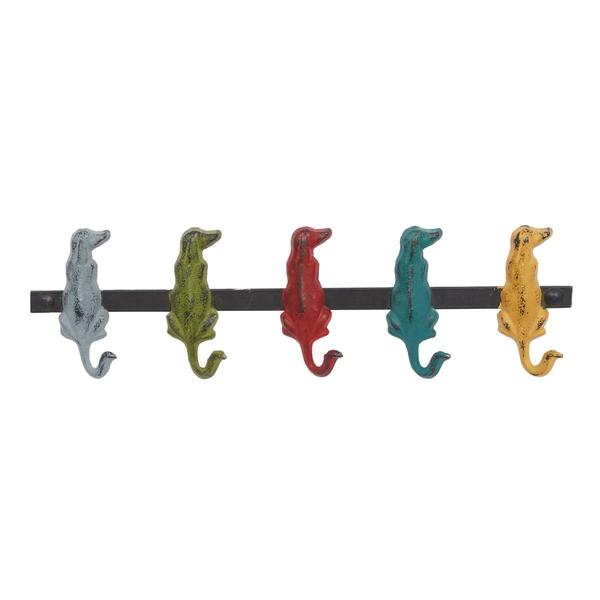9th & Pike(R) Colorful Dog Wall Hook