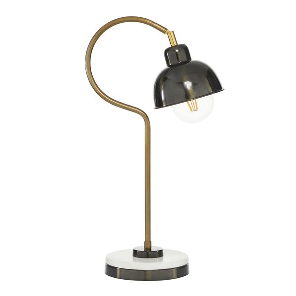 9th & Pike(R) Black Metal Industrial Desk Lamp
