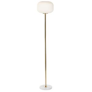 9th & Pike(R) White Metal Modern Floor Lamp