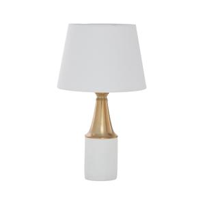 9th & Pike(R) White Metal Traditional Table Lamp
