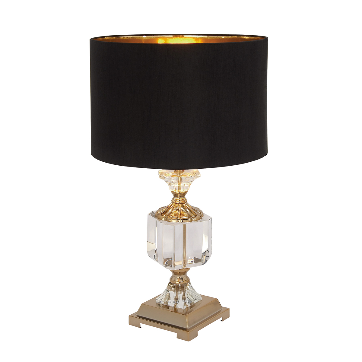 9th & Pike(R) Gold Crystal Glam Table Lamp