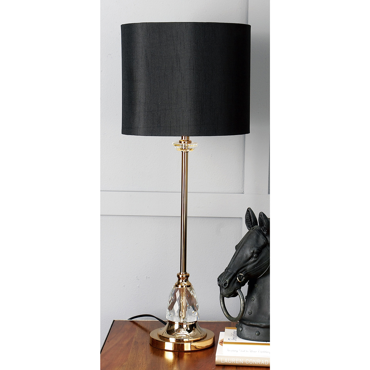 9th & Pike(R) Gold Metal Glam Table Lamp