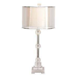 9th & Pike(R) Silver Metal Glam Table Lamp
