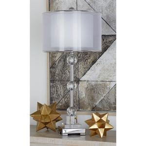 9th & Pike(R) Silver Metal Glam Table Lamp alternate view