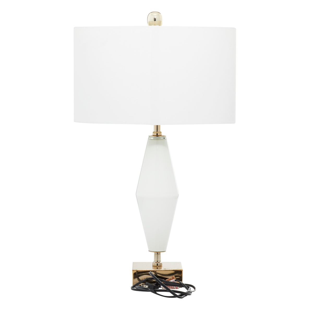 9th & Pike(R) Gold Glass Transitional Table Lamp