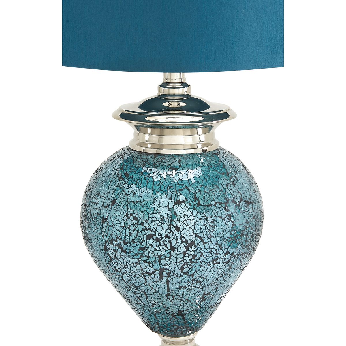 9th & Pike(R) Silver Glass Tuscan Table Lamp