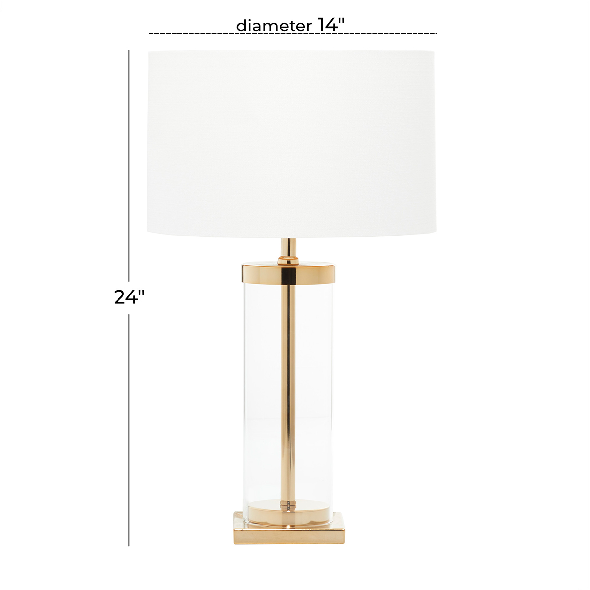 9th & Pike(R)  Cosmo Living Gold Transitional Table Lamp