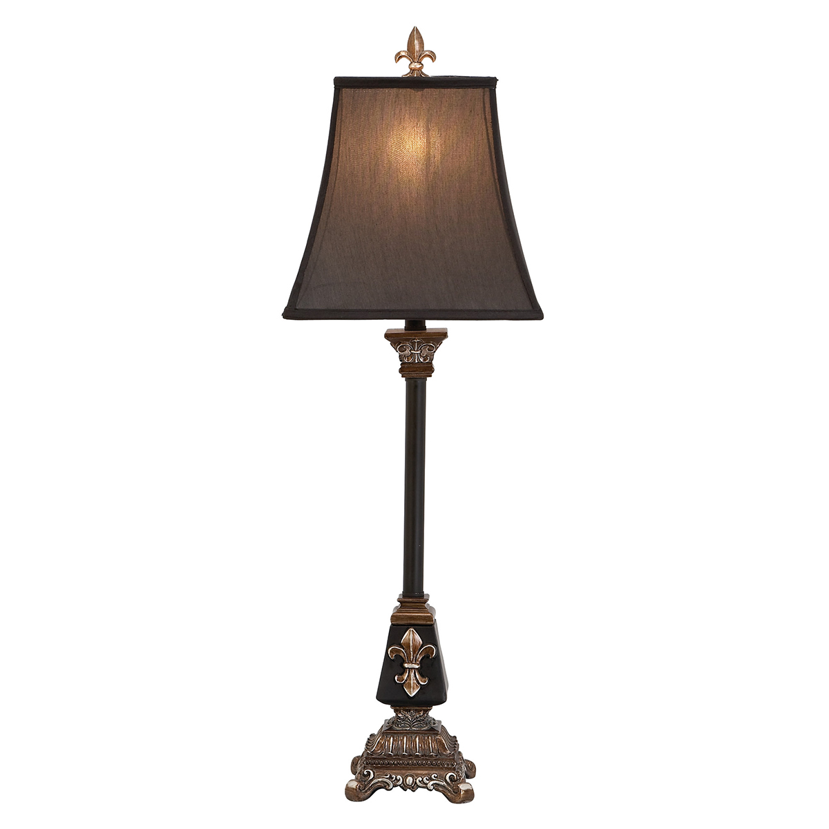 9th & Pike(R) Dark Brown Tuscan Table Buffet Lamp