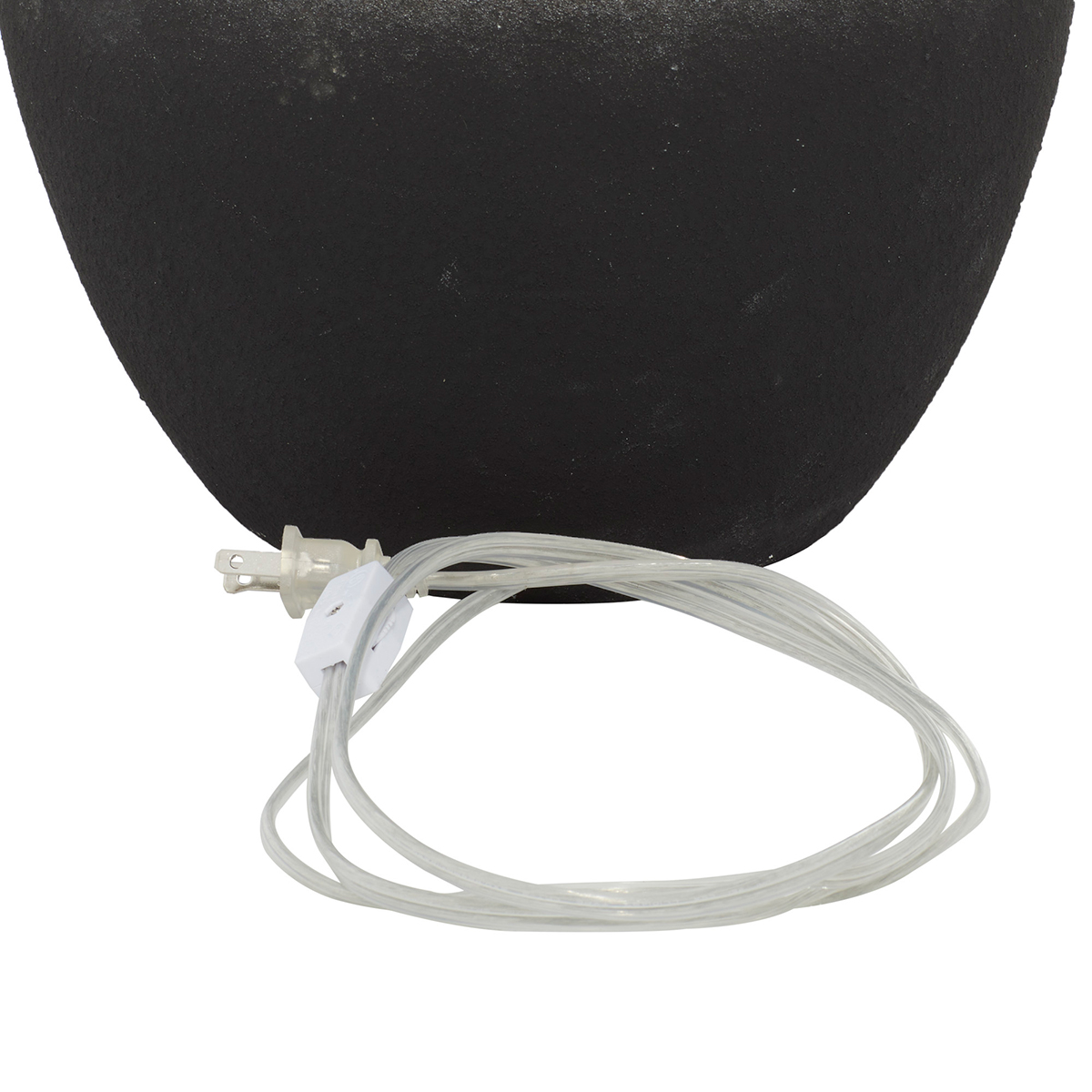 9th & Pike(R) Black Round Ceramic Transitional Table Lamp