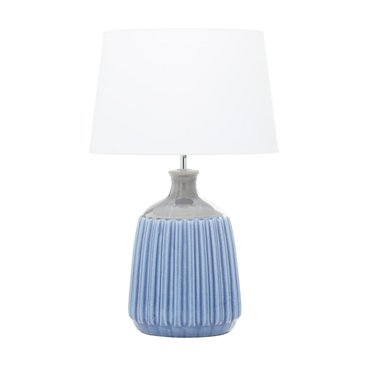 9th & Pike(R) Blue Ceramic Transitional Table Lamp