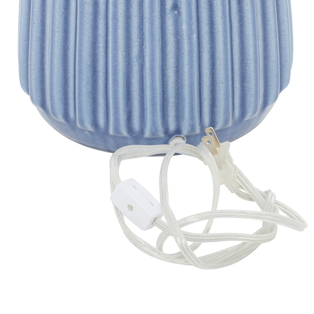 9th & Pike(R) Blue Ceramic Transitional Table Lamp