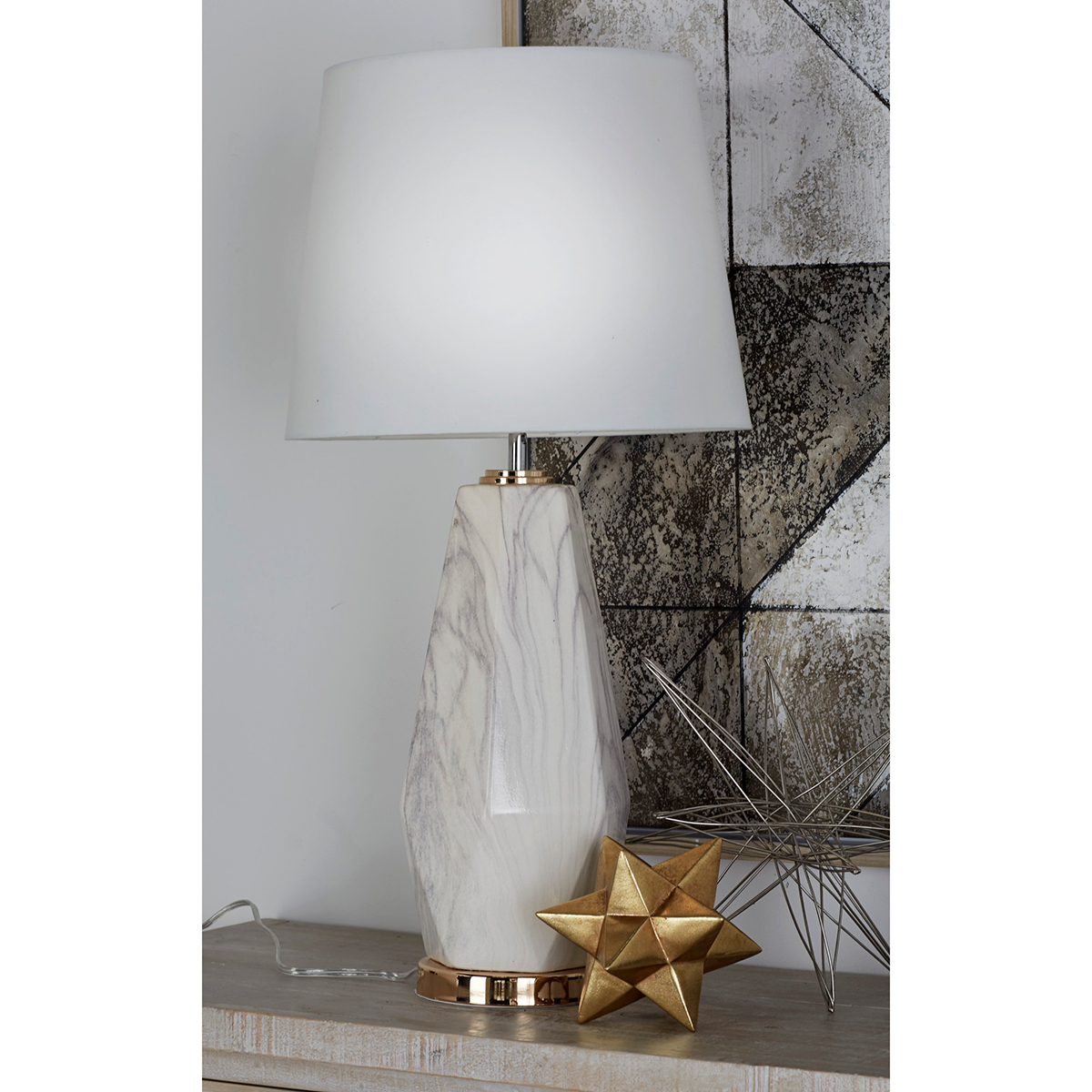 9th & Pike(R) Cosmo Living Gold Glam Table Lamp