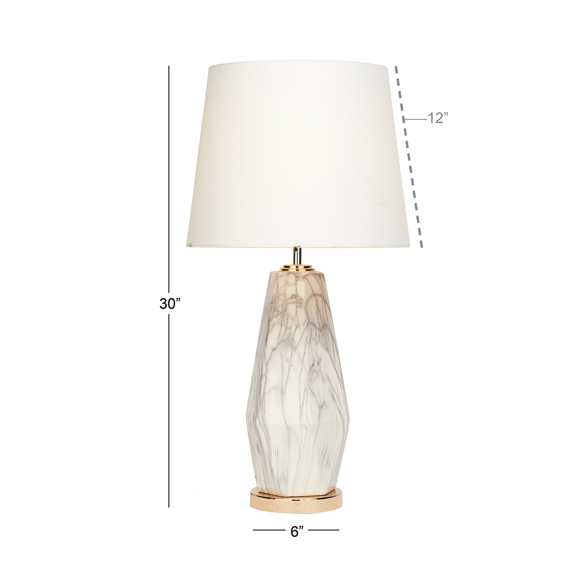 9th & Pike(R) Cosmo Living Gold Glam Table Lamp