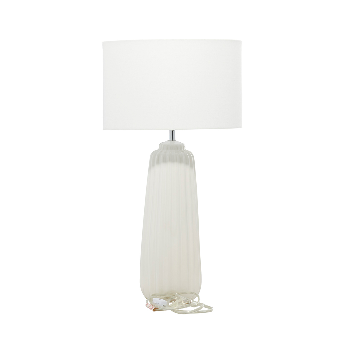 9th & Pike(R) White Stone Traditional Table Lamp