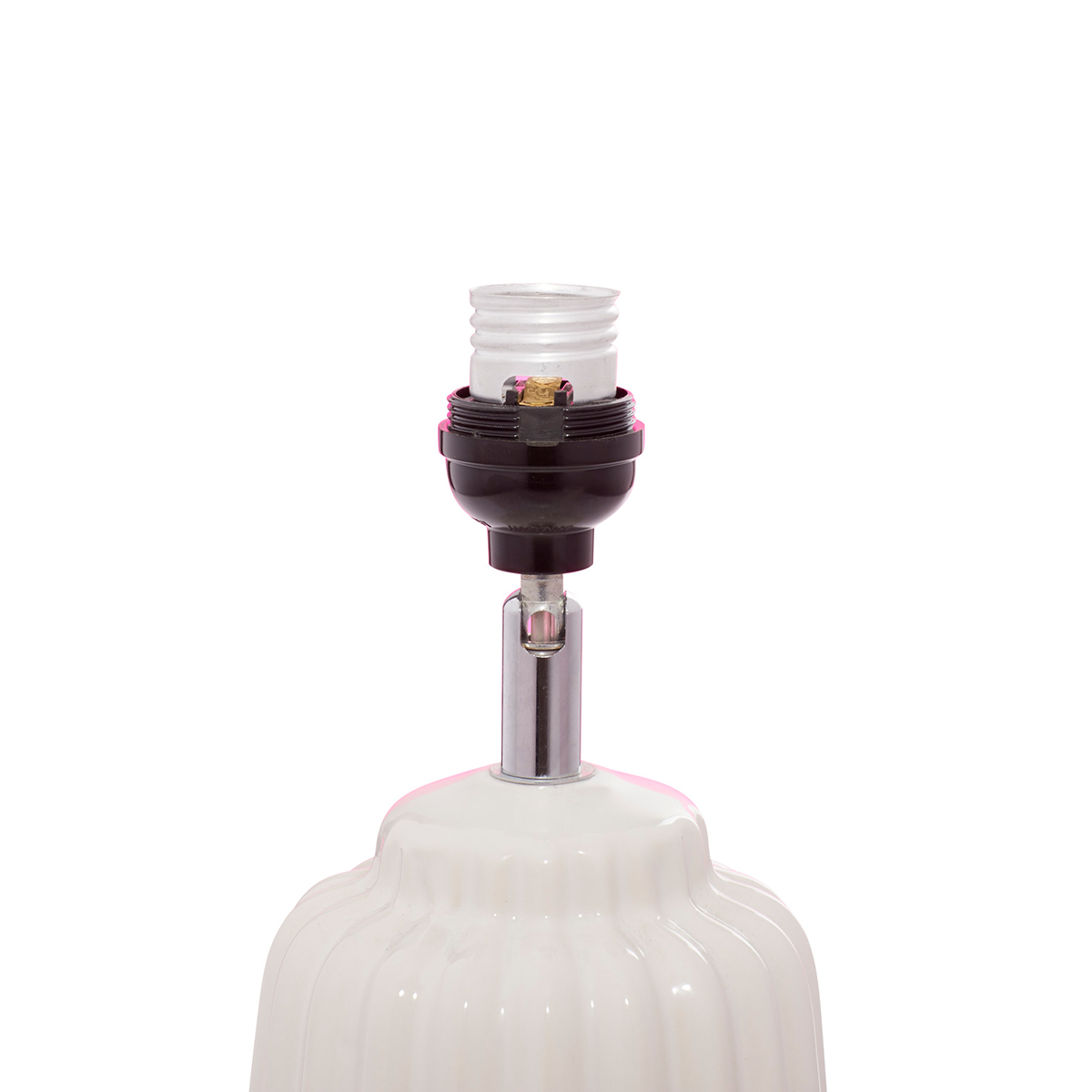 9th & Pike(R) White Stone Traditional Table Lamp