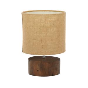 9th & Pike(R) Brown Wood Rustic Table Lamp