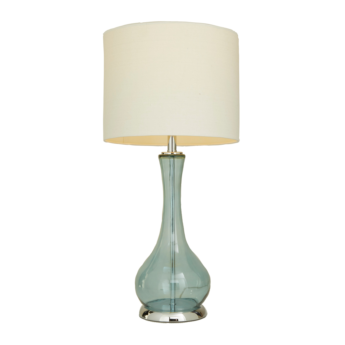 9th & Pike(R) Light Blue Glass Table Lamps - Set Of 2