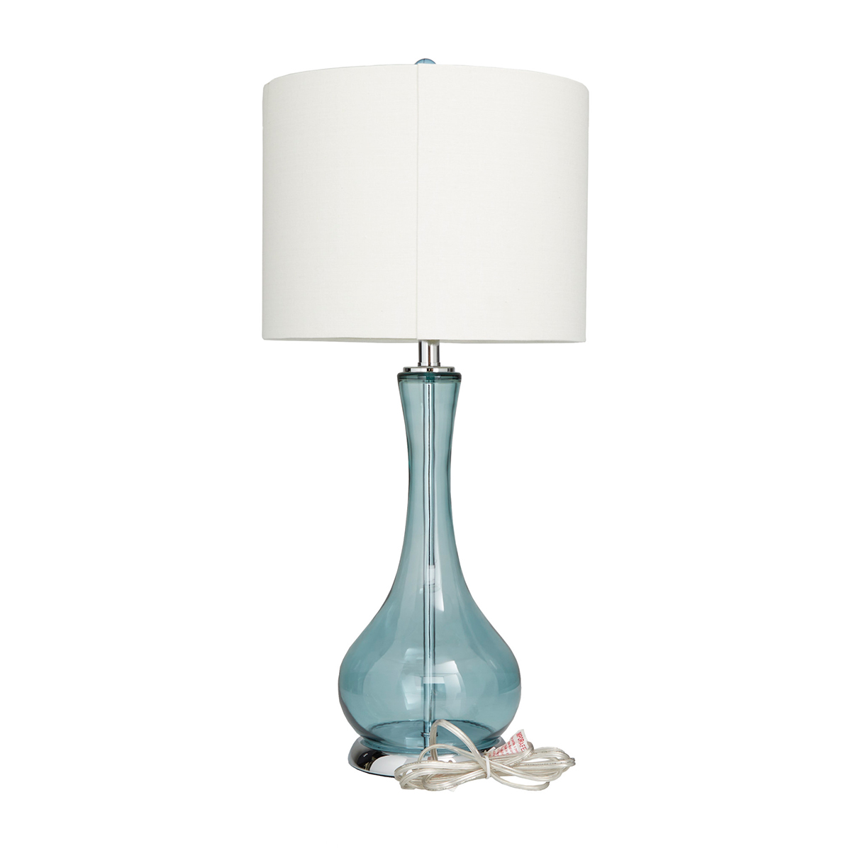 9th & Pike(R) Light Blue Glass Table Lamps - Set Of 2