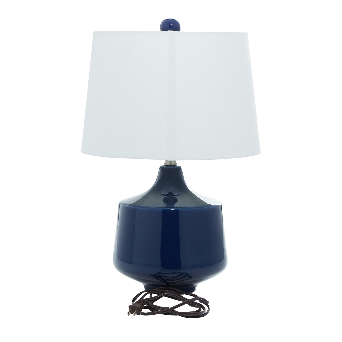 9th & Pike(R) Contemporary Blue Porcelain Table Lamps - Set Of 2