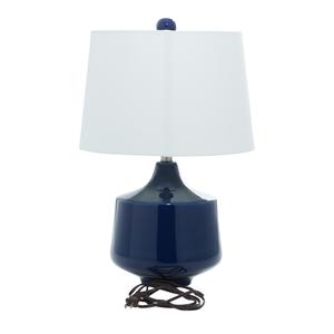 9th & Pike(R) Contemporary Blue Porcelain Table Lamps - Set of 2 alternate view