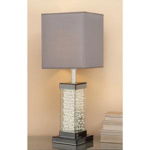 9th & Pike(R) Grey Glass Glam Table Lamp alternate view