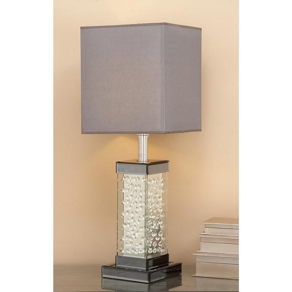 9th & Pike(R) Grey Glass Glam Table Lamp alternate view