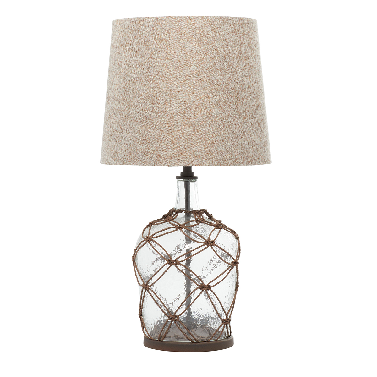 9th & Pike(R) Brown Glass Coastal Table Lamp