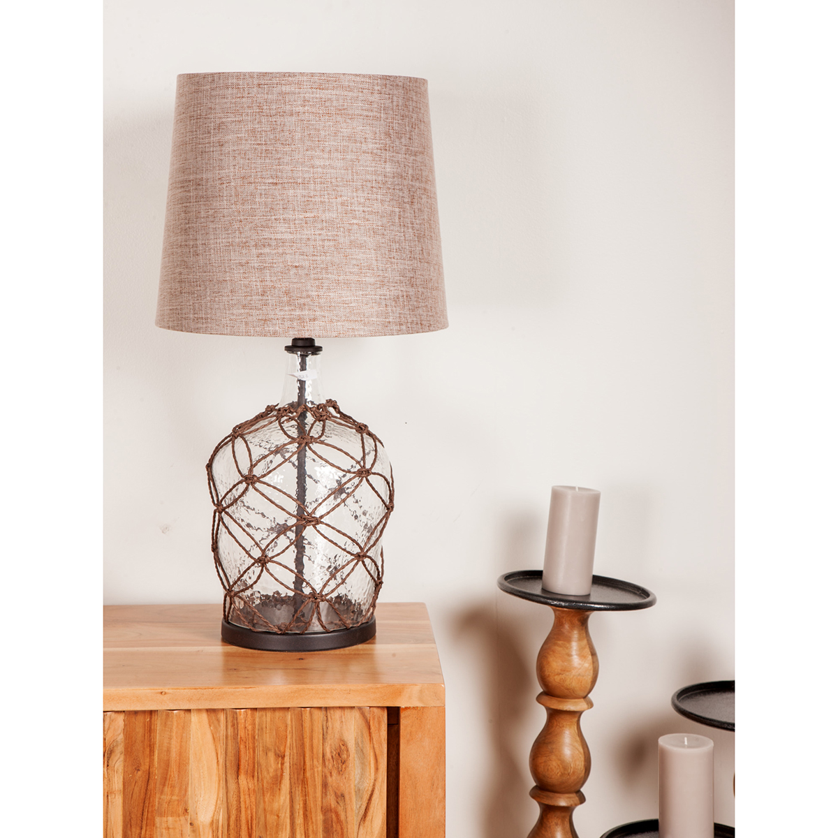 9th & Pike(R) Brown Glass Coastal Table Lamp