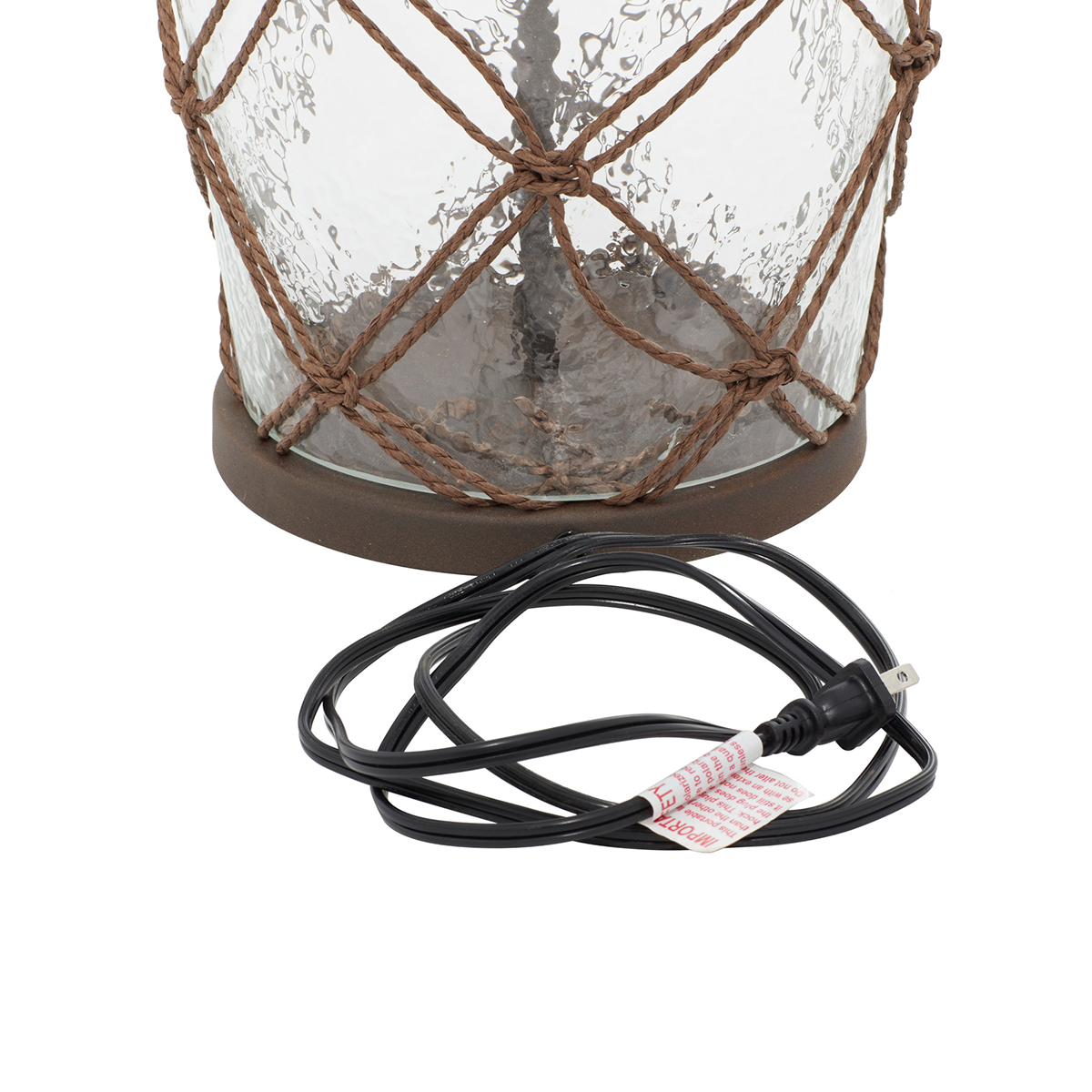 9th & Pike(R) Brown Glass Coastal Table Lamp