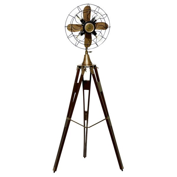 9th & Pike(R) Brown Metal Industrial Floor Lamp