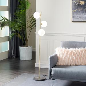 9th & Pike(R) Black Metal Modern Floor Lamp alternate view