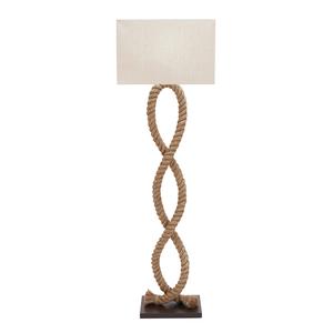 9th & Pike(R) Brown Coastal Rustic Floor Lamp