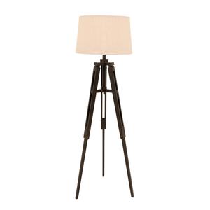 9th & Pike(R) Brown Tripod Industrial Floor Lamp