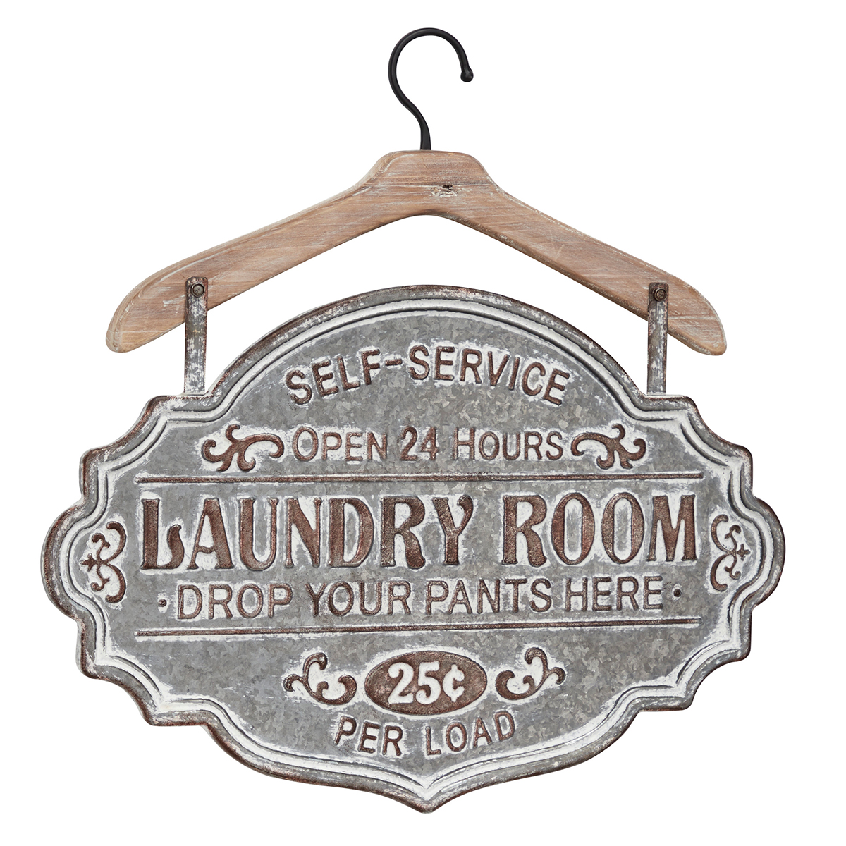 9th & Pike(R) Farmhouse Style Metal Laundry Room Sign