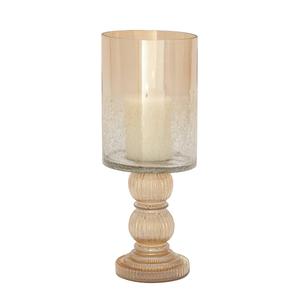 9th & Pike(R) Marigold Glass Traditional Candle Holder
