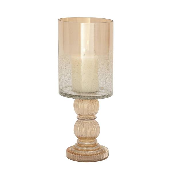 9th & Pike(R) Marigold Glass Traditional Candle Holder