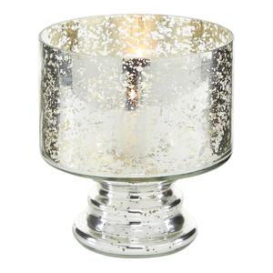 9th & Pike(R) Clear Glass Contemporary Candle Holder