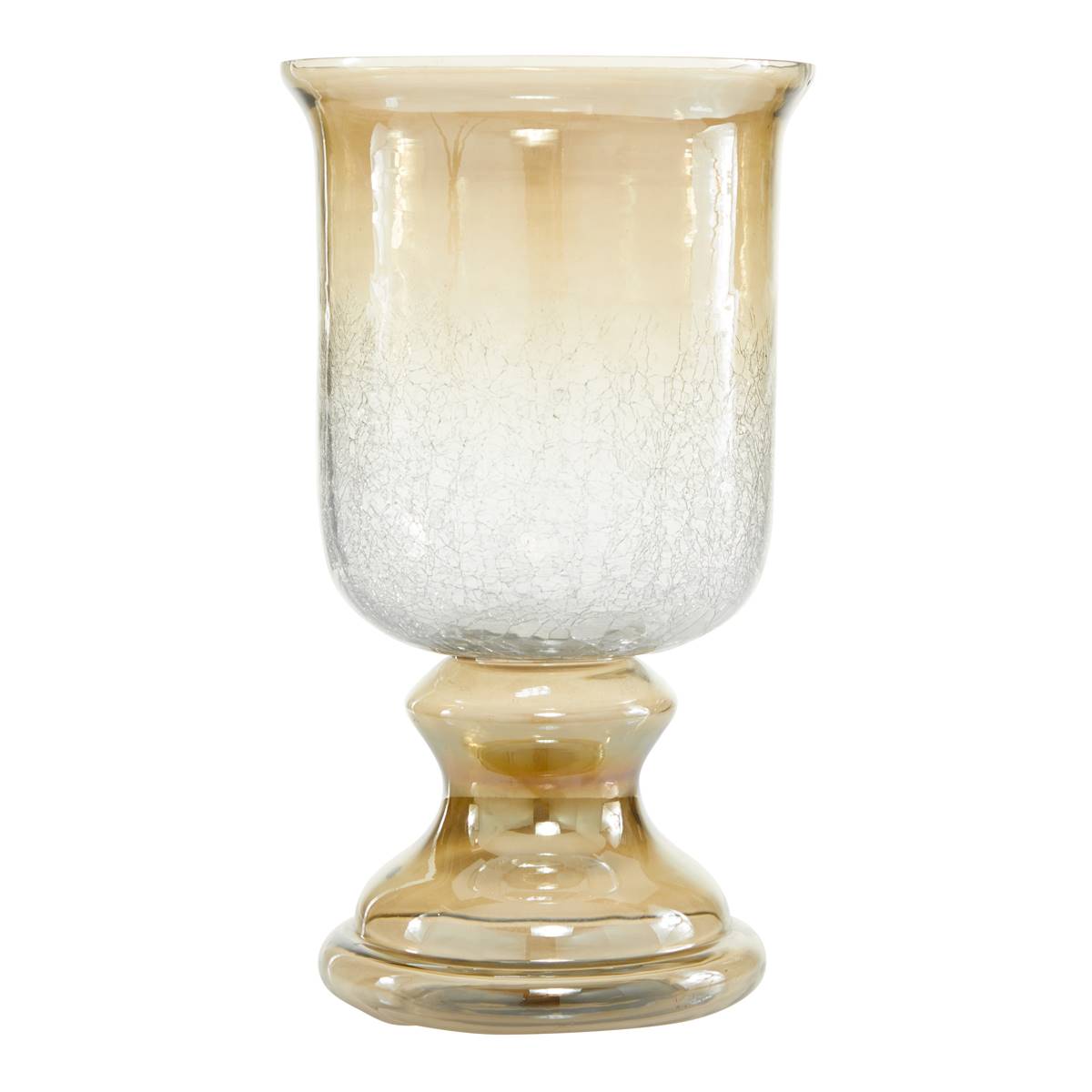 9th & Pike(R) Brown Glass Traditional Candle Holder - 14x8