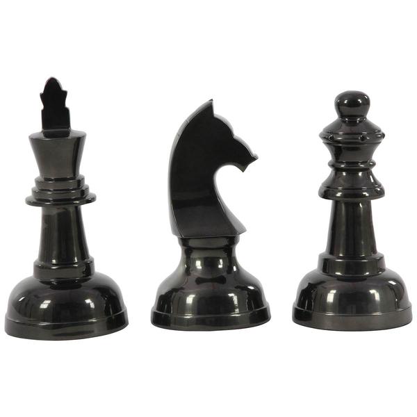 9th & Pike(R) 3pc. Chess Piece Table Display