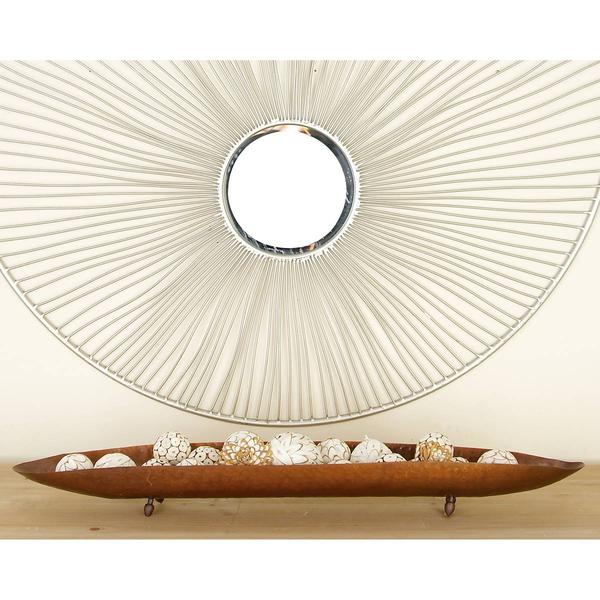 9th & Pike(R) Long Boat-Shaped Hammered Copper Trays - Set of 2 alternate view