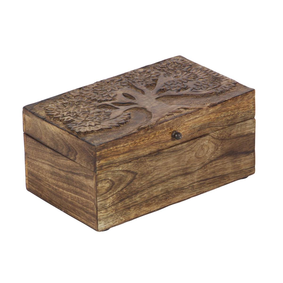 9th & Pike(R) Carved Decorative Wood Boxes - Set Of 3