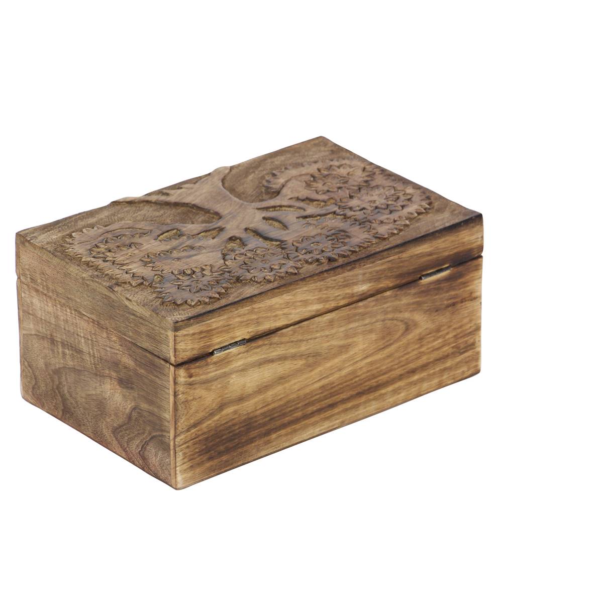 9th & Pike(R) Carved Decorative Wood Boxes - Set Of 3