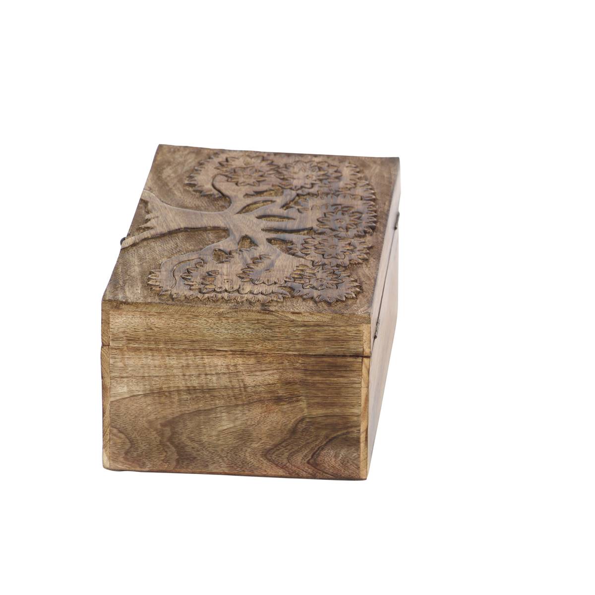 9th & Pike(R) Carved Decorative Wood Boxes - Set Of 3