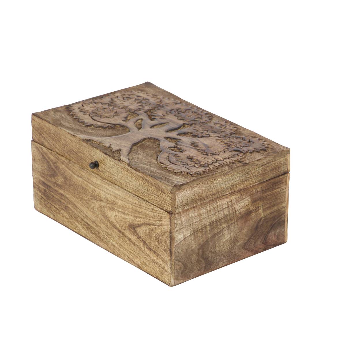 9th & Pike(R) Carved Decorative Wood Boxes - Set Of 3