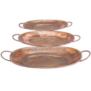 9th & Pike(R) Iridescent Copper Serving Trays - Set of 3