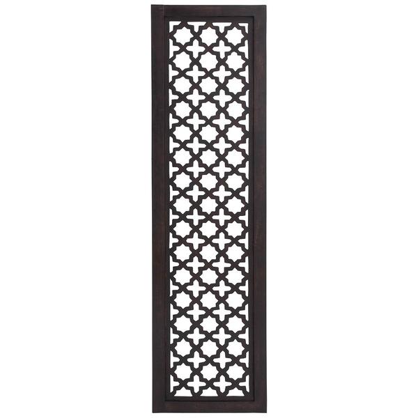 9th & Pike(R) Black Traditional Ornamental Wood Wall Decor
