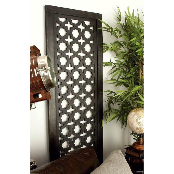 9th & Pike(R) Black Traditional Ornamental Wood Wall Decor alternate view
