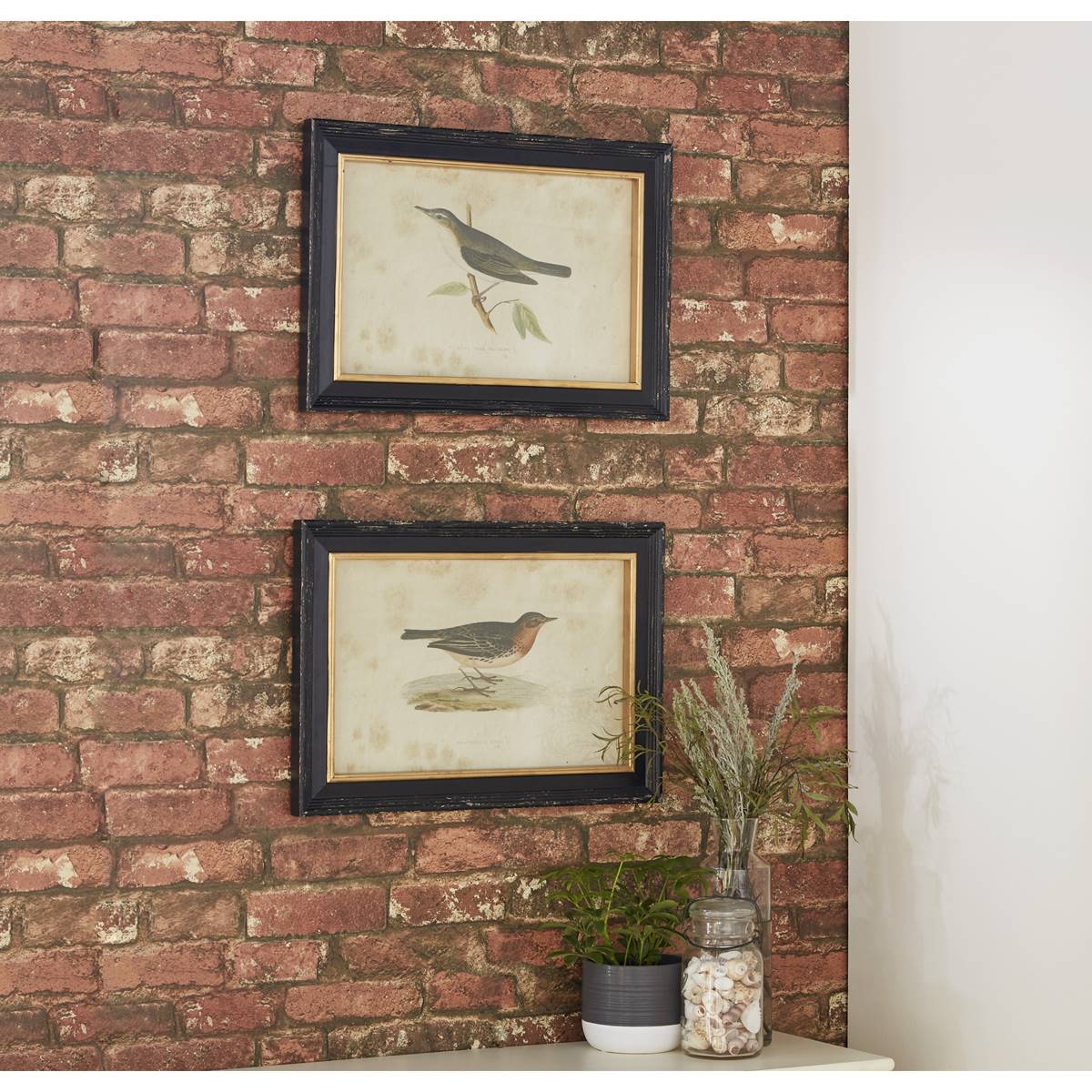 9th & Pike(R) Pipit And Warbler Bird Wall Art - Set Of 2