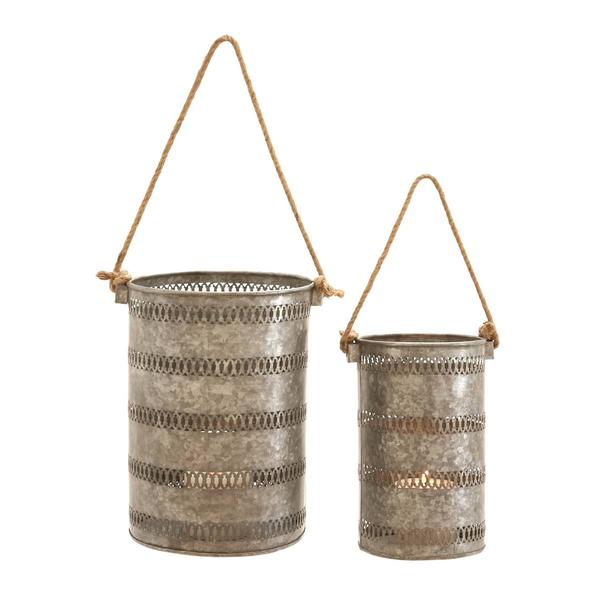 9th & Pike(R) Galvanized Bucket Lanterns