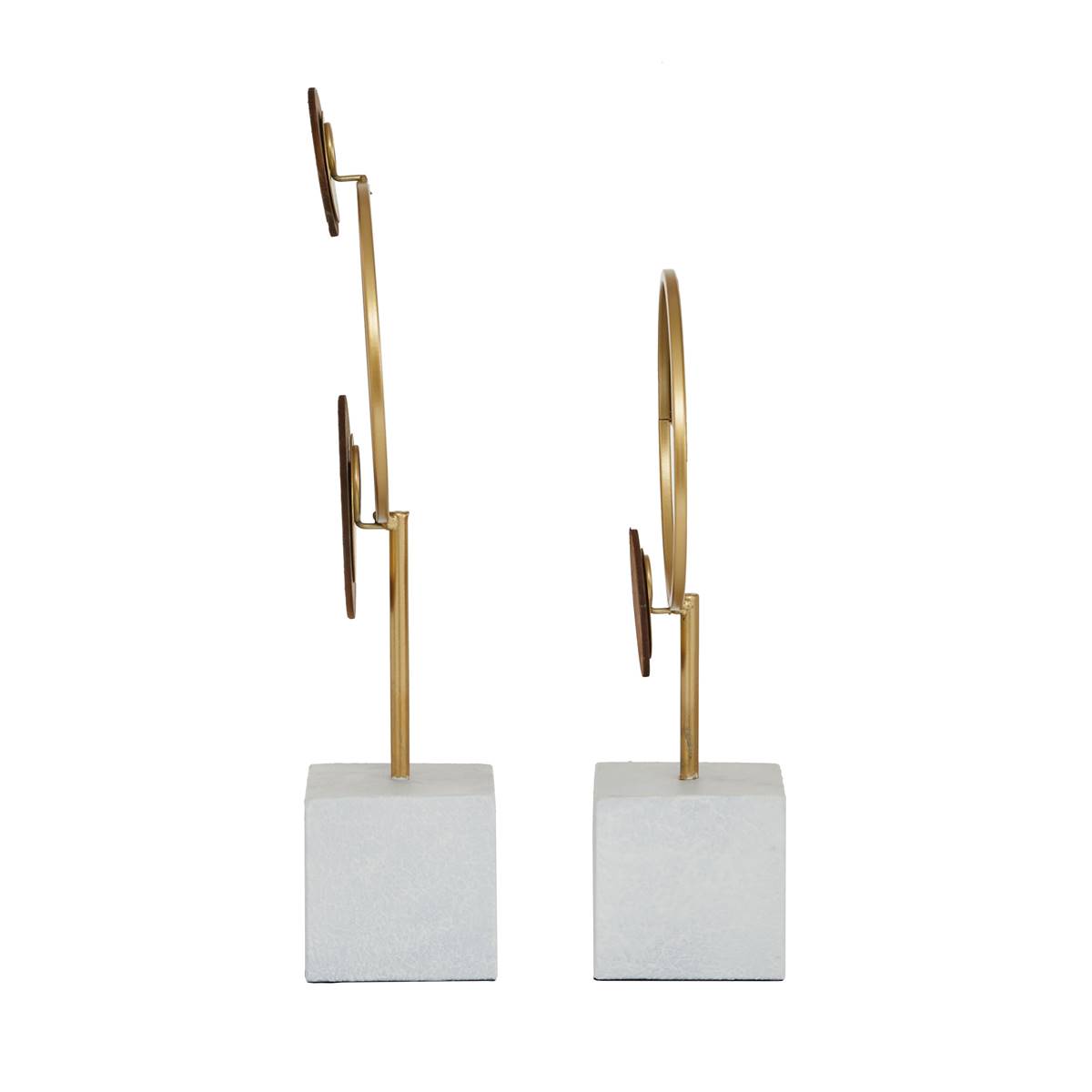 9th & Pike(R) Multi-Colored Abstract Sculptures - Set Of 2